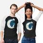 Moon Cat-unisex baseball tee-Vallina84