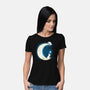 Moon Cat-womens basic tee-Vallina84