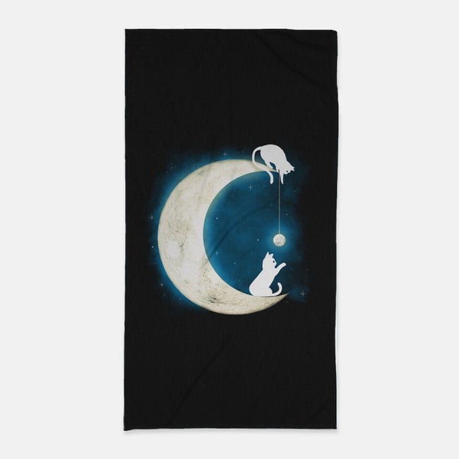 Moon Cat-none beach towel-Vallina84