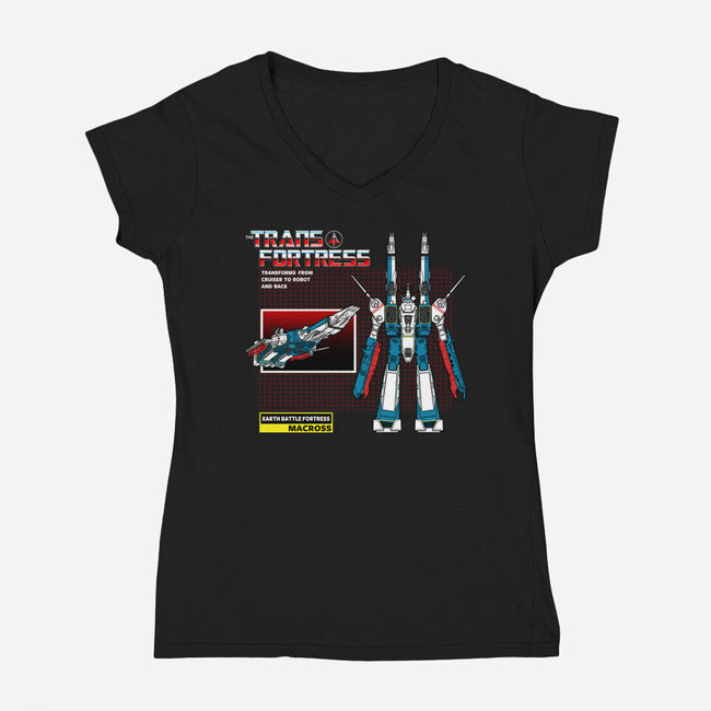 The Transfortress-womens v-neck tee-Boggs Nicolas