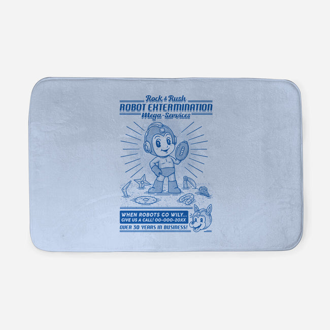 Mega Robot Extermination Services-none memory foam bath mat-Firebrander