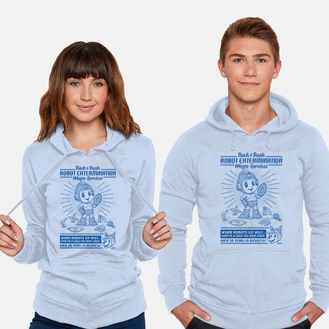 Mega Robot Extermination Services-unisex pullover sweatshirt-Firebrander