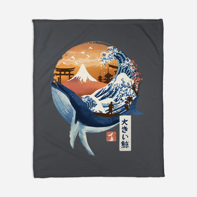 The Great Whale-none fleece blanket-dandingeroz