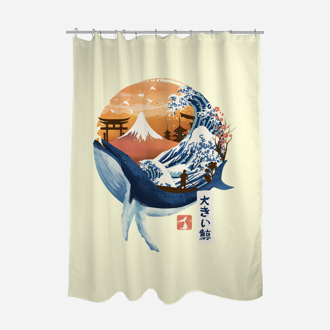 The Great Whale-none polyester shower curtain-dandingeroz