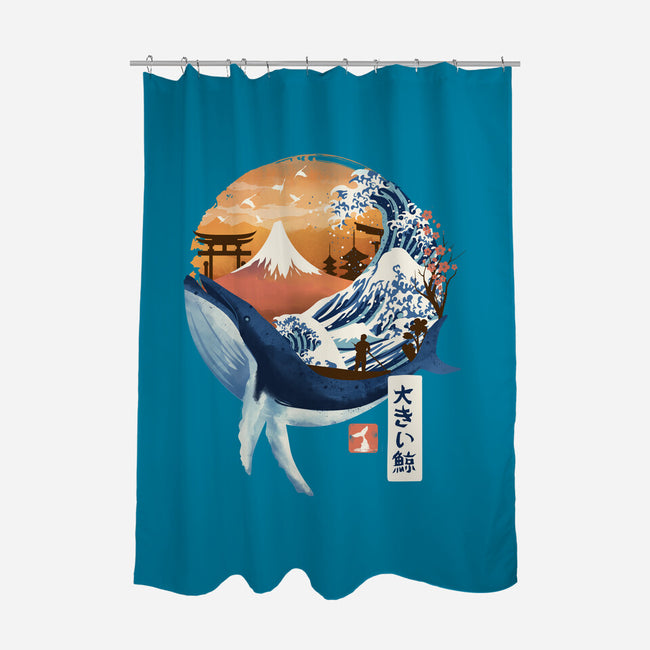 The Great Whale-none polyester shower curtain-dandingeroz