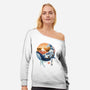 The Great Whale-womens off shoulder sweatshirt-dandingeroz