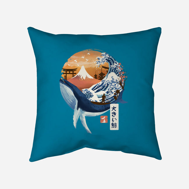 The Great Whale-none removable cover w insert throw pillow-dandingeroz