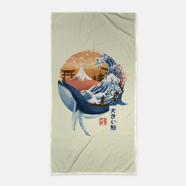 The Great Whale-none beach towel-dandingeroz