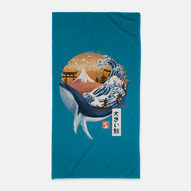 The Great Whale-none beach towel-dandingeroz