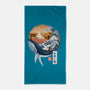 The Great Whale-none beach towel-dandingeroz