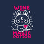 Wine Is My Magic Potion-none polyester shower curtain-NemiMakeit