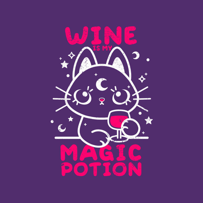 Wine Is My Magic Potion-none fleece blanket-NemiMakeit