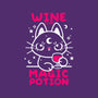 Wine Is My Magic Potion-womens off shoulder tee-NemiMakeit