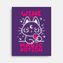 Wine Is My Magic Potion-none stretched canvas-NemiMakeit