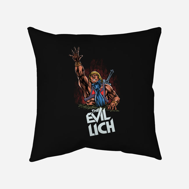 The Evil Lich-none non-removable cover w insert throw pillow-zascanauta