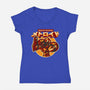 Return Of The Bounty Hunter-womens v-neck tee-AdamLue