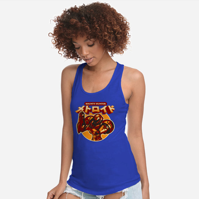 Return Of The Bounty Hunter-womens racerback tank-AdamLue