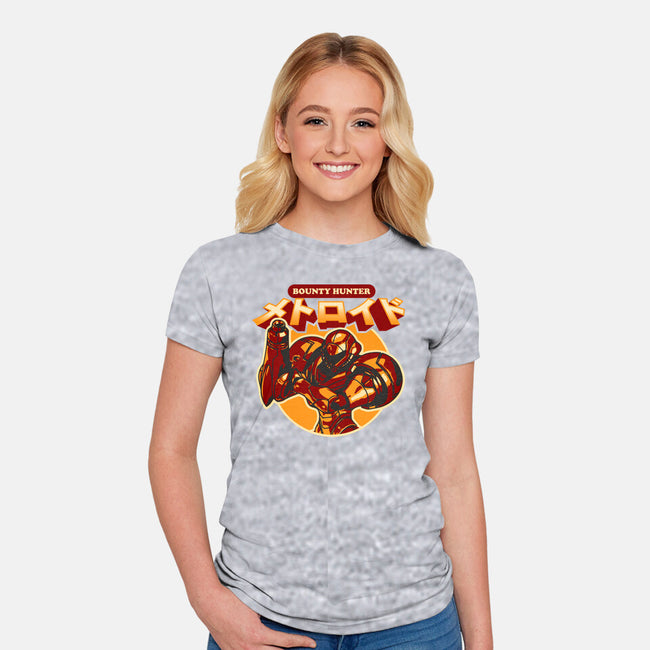 Return Of The Bounty Hunter-womens fitted tee-AdamLue