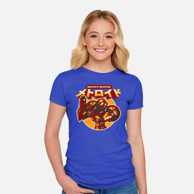 Return Of The Bounty Hunter-womens fitted tee-AdamLue
