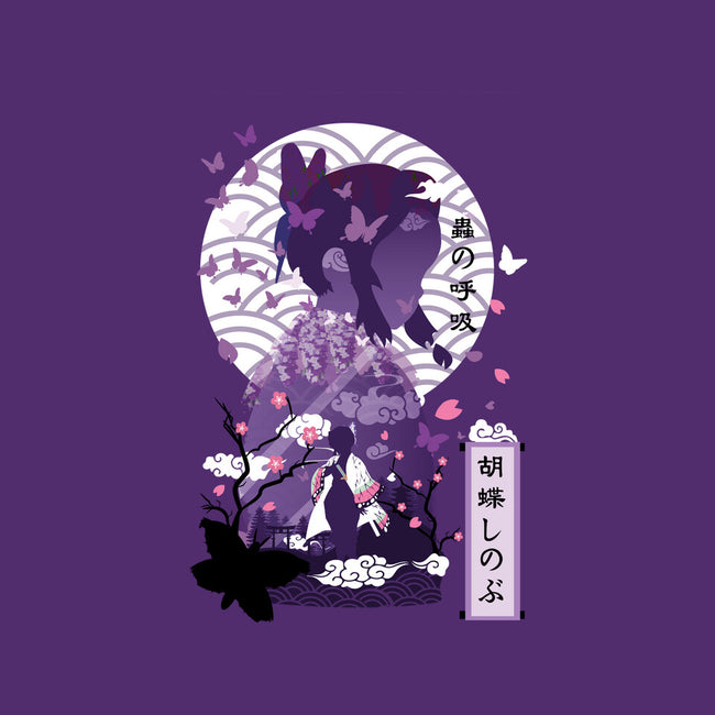Shinobu Kocho Negative Space-womens fitted tee-SwensonaDesigns