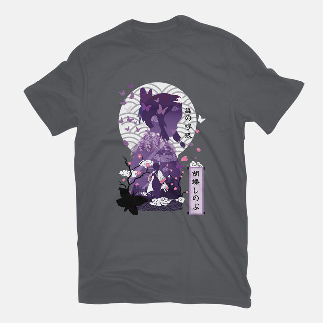 Shinobu Kocho Negative Space-mens heavyweight tee-SwensonaDesigns