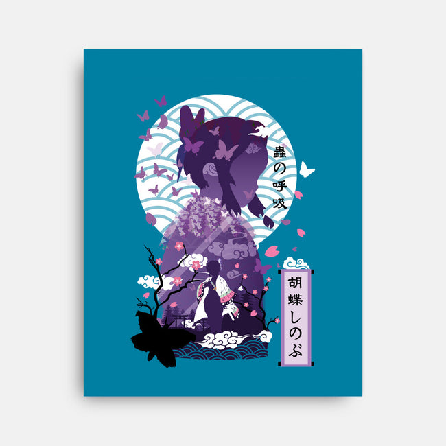 Shinobu Kocho Negative Space-none stretched canvas-SwensonaDesigns