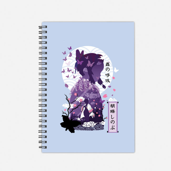 Shinobu Kocho Negative Space-none dot grid notebook-SwensonaDesigns