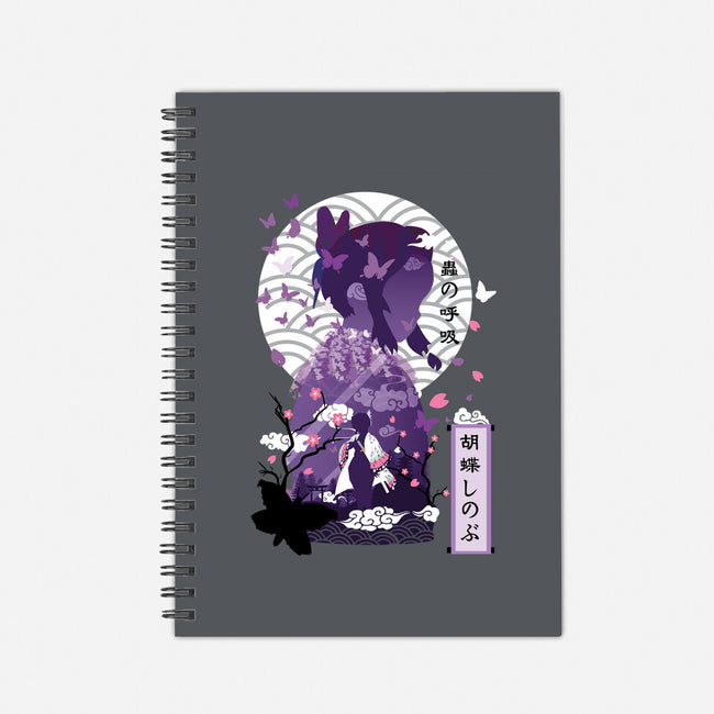 Shinobu Kocho Negative Space-none dot grid notebook-SwensonaDesigns