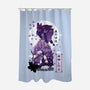 Shinobu Kocho Negative Space-none polyester shower curtain-SwensonaDesigns