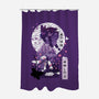 Shinobu Kocho Negative Space-none polyester shower curtain-SwensonaDesigns