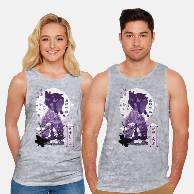 Shinobu Kocho Negative Space-unisex basic tank-SwensonaDesigns