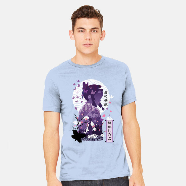 Shinobu Kocho Negative Space-mens heavyweight tee-SwensonaDesigns
