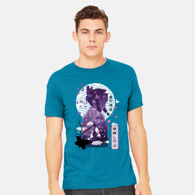 Shinobu Kocho Negative Space-mens heavyweight tee-SwensonaDesigns