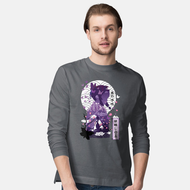 Shinobu Kocho Negative Space-mens long sleeved tee-SwensonaDesigns