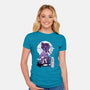 Shinobu Kocho Negative Space-womens fitted tee-SwensonaDesigns