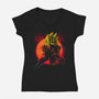 Legendary Warriors-womens v-neck tee-teesgeex