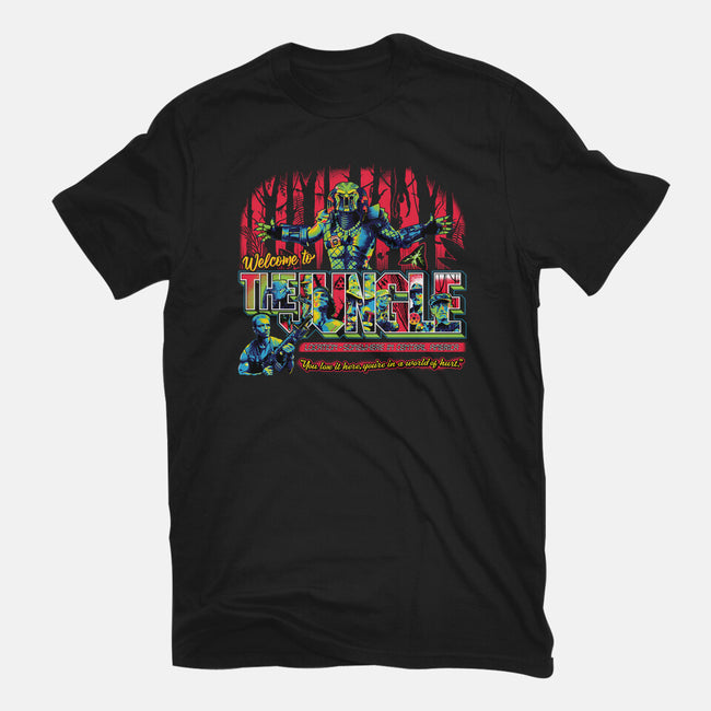 The Jungle-womens fitted tee-goodidearyan