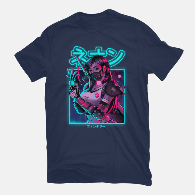 Neon Fantasy-womens fitted tee-Bruno Mota