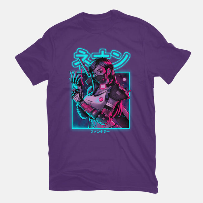 Neon Fantasy-womens fitted tee-Bruno Mota