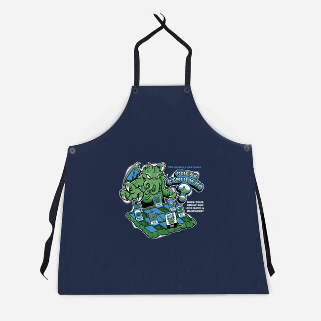 Guess Cthul-Who-unisex kitchen apron-DCLawrence