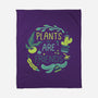Plants Are Friends-none fleece blanket-Mushita
