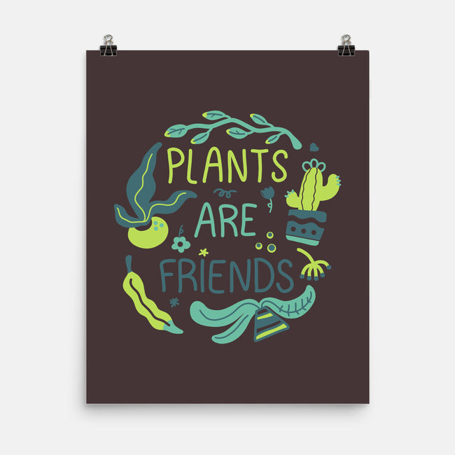 Plants Are Friends-none matte poster-Mushita
