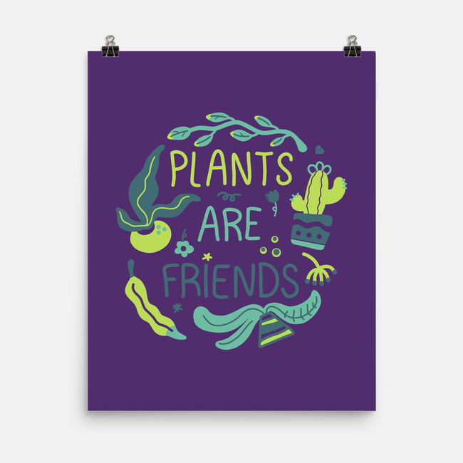 Plants Are Friends-none matte poster-Mushita