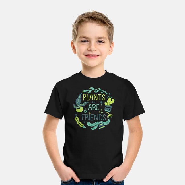 Plants Are Friends-youth basic tee-Mushita