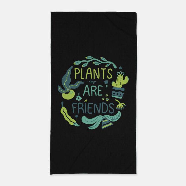 Plants Are Friends-none beach towel-Mushita