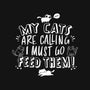 My Cats Are Calling-womens off shoulder tee-tobefonseca