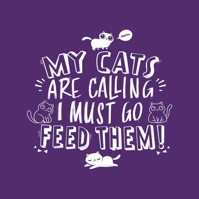 My Cats Are Calling-none drawstring bag-tobefonseca