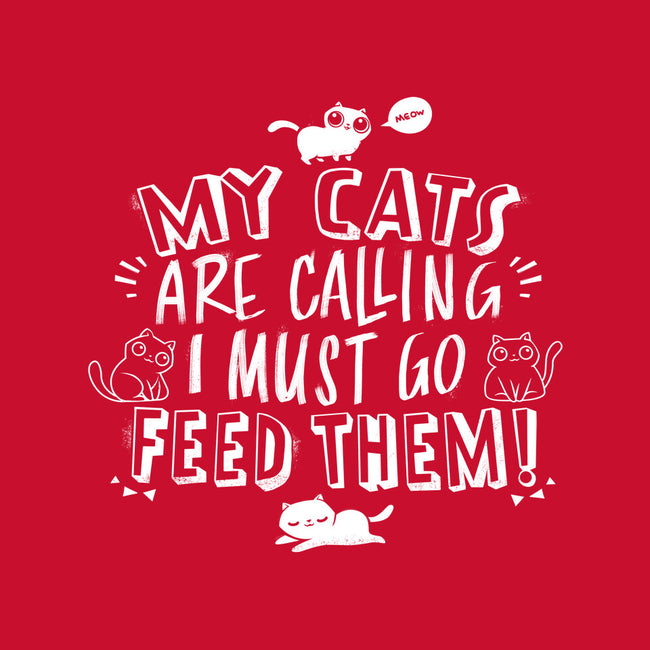 My Cats Are Calling-womens basic tee-tobefonseca