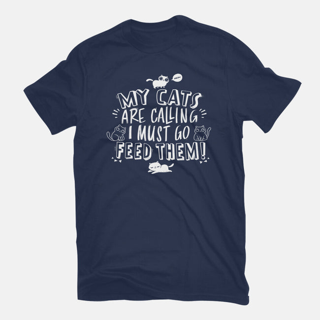 My Cats Are Calling-mens heavyweight tee-tobefonseca