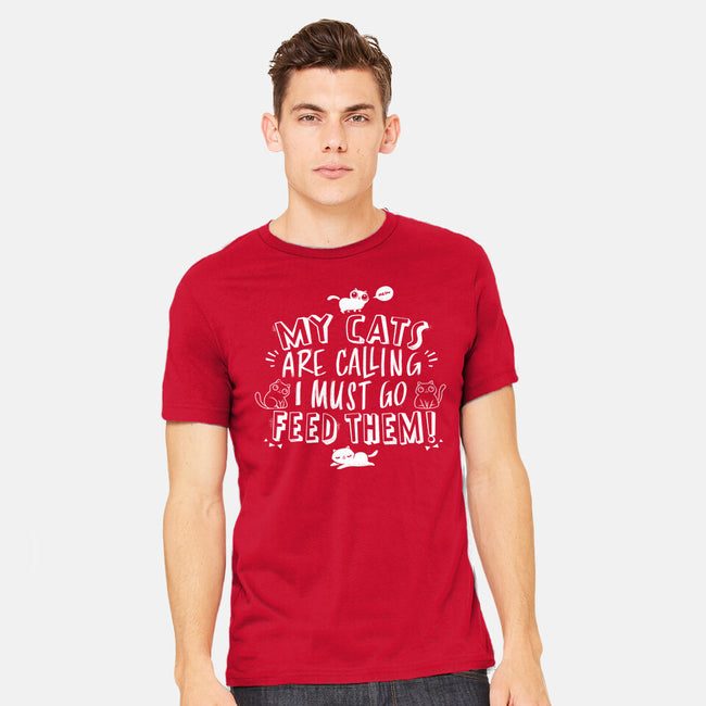 My Cats Are Calling-mens heavyweight tee-tobefonseca